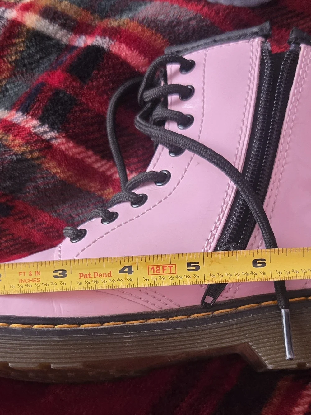 Toddler Pink Dr. Martens Boots - Size 10 (Worn Twice)
